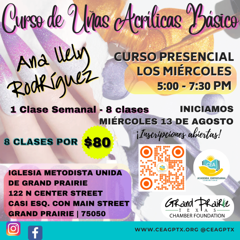 Curso de Uñas Acrílicas Básico Miércoles