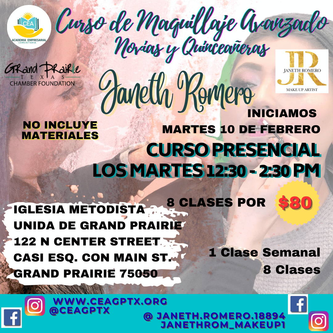 Curso de Maquillaje Avanzado, Novias y Quinceañeras