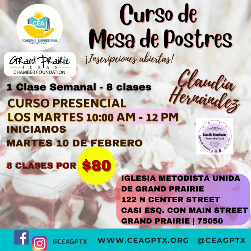 Curso de Mesa de Postres