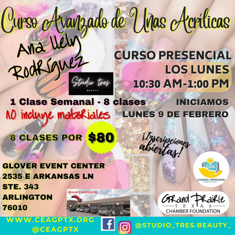 Curso Avanzado de Uñas Acrílicas Lunes