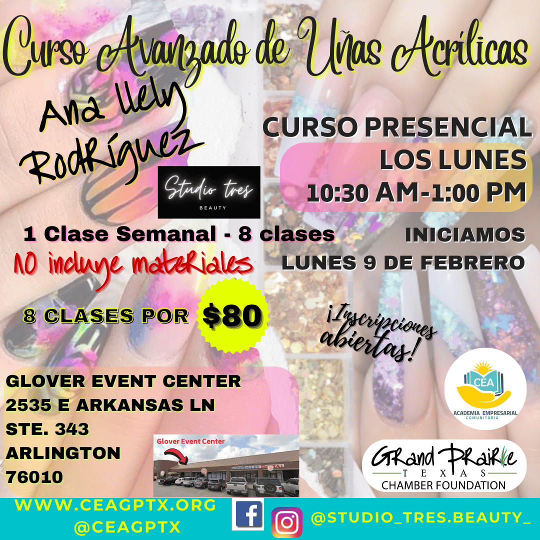 Curso Avanzado de Uñas Acrílicas Lunes