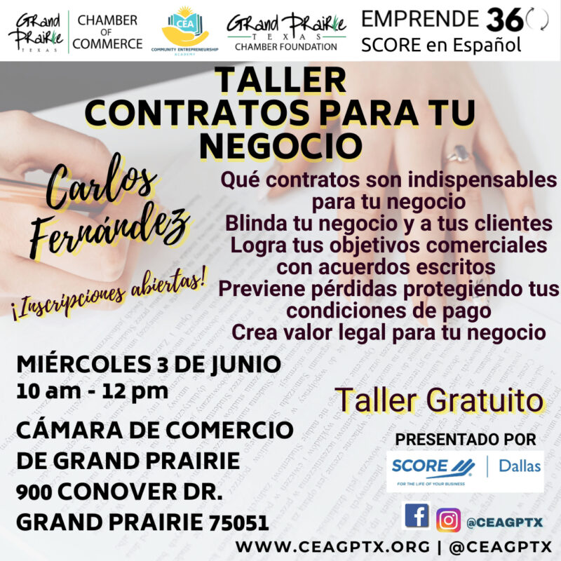 TALLER CONTRATOS PARA TU NEGOCIO