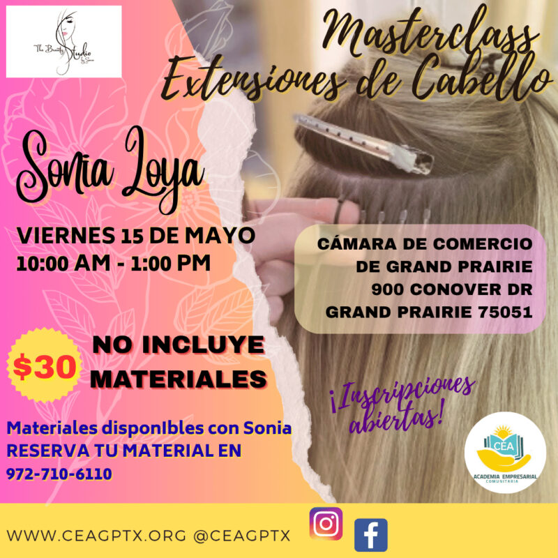 MASTERCLASS EXTENSIONES DE CABELLO