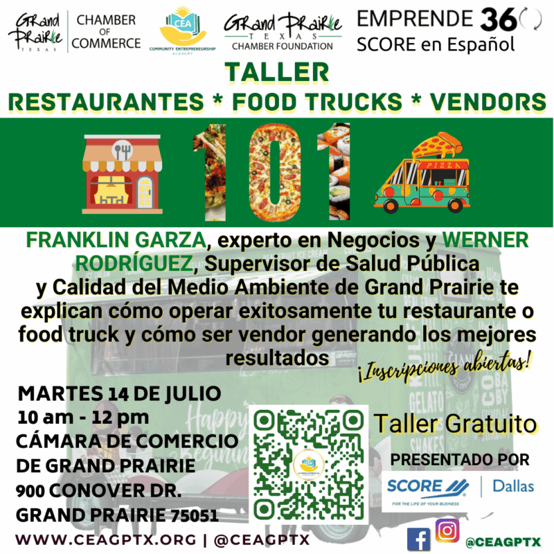 TALLER RESTAURANTES * FOOD TRUCKS * VENDORS