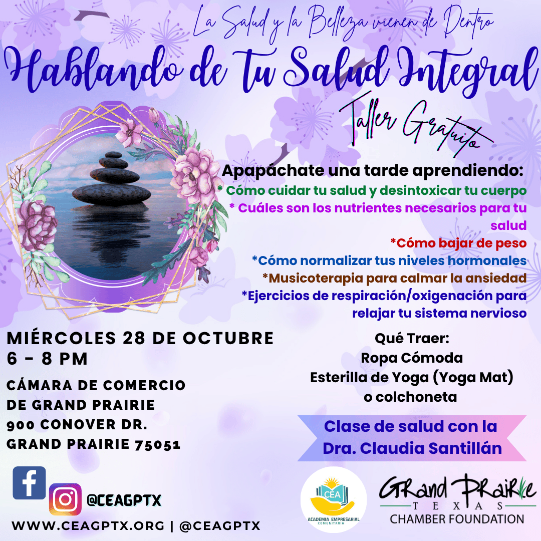 TALLER HABLANDO DE TU SALUD INTEGRAL